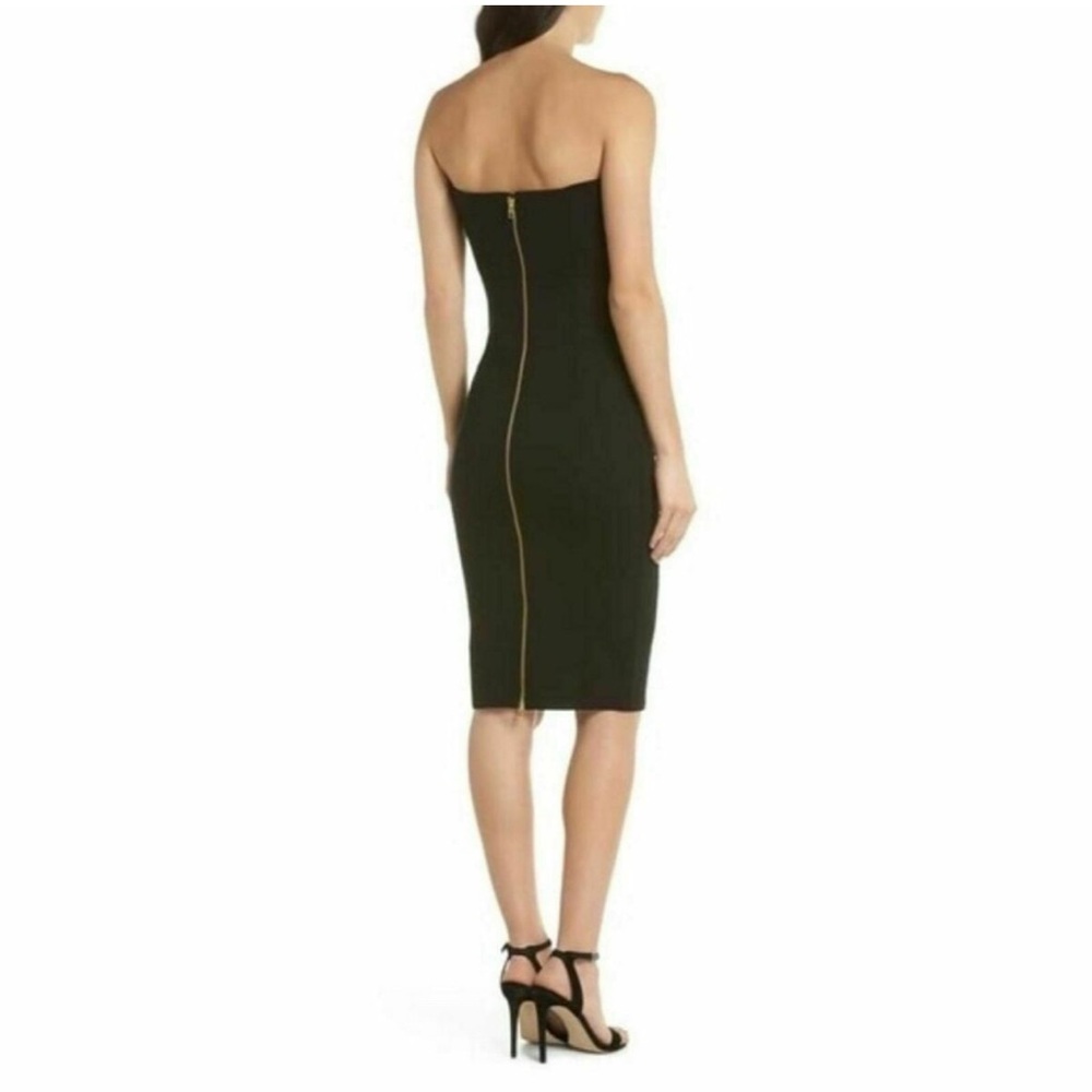 Elegant Black Strapless Dress
